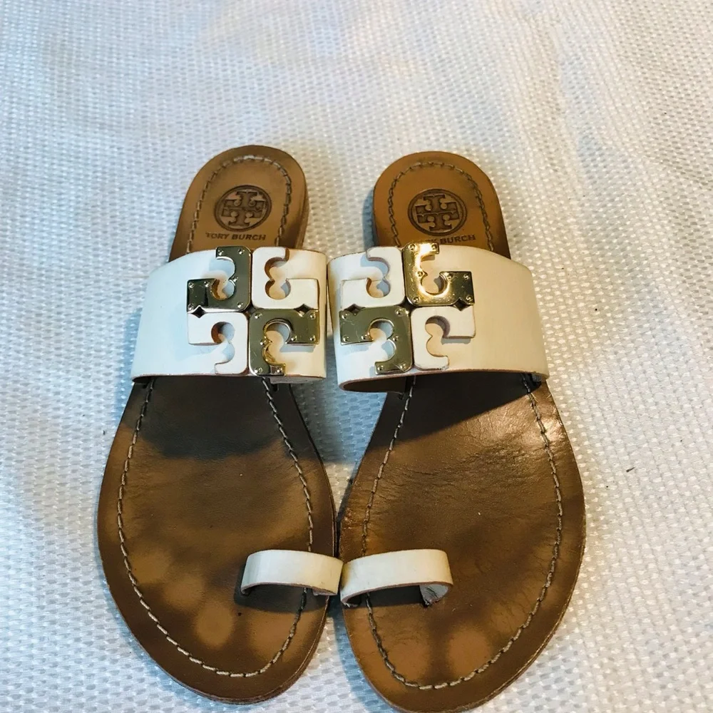 Tory Burch Women's‎ White Sandals